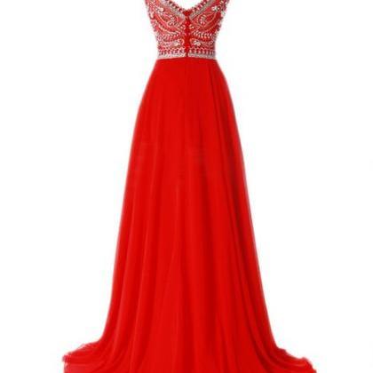 A-line Prom Dress 2017 Scoop Cap Sleeve Backless..